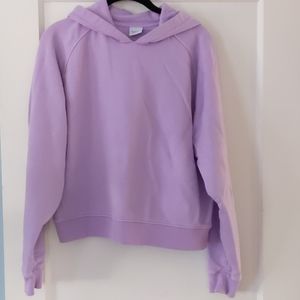Outdoor Voices Terry Cotton Cropped Hoodie